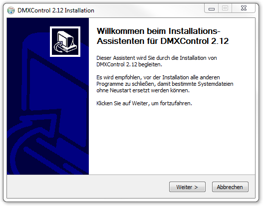 DMXC2 Manual Installation Willkommen.png