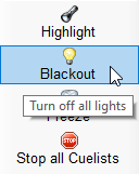 Abbildung 1:Button zum Aktivieren und Deaktivieren des Blackouts.