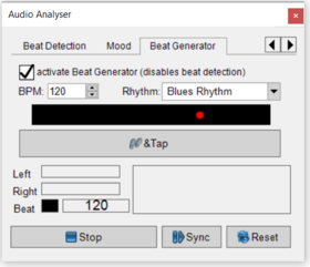 Abbildung 7:Audio Analyser - BeatGenerator