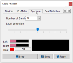 Abbildung 4:Audio Analyser - Spectrum