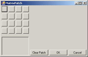 Abbildung 4:Ansicht des Fensters MatrixPatch