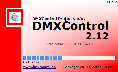 Bild 1: DMXControl 2 Startscreen