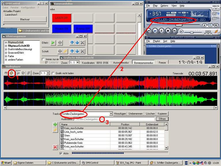 Synchronisation des Audioplayers mit Winamp