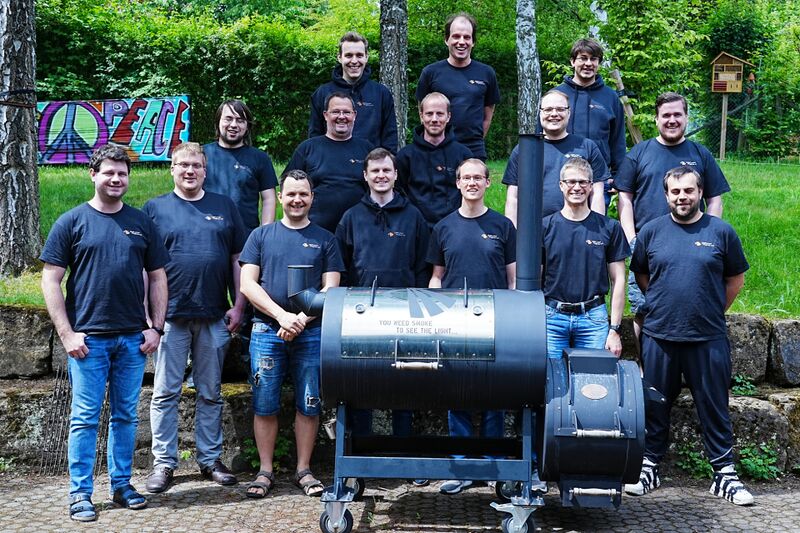 Gruppenfoto mit Smoker