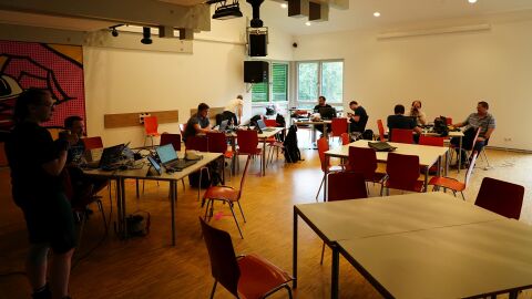 Platz zum Arbeiten war diesmal reichlich
