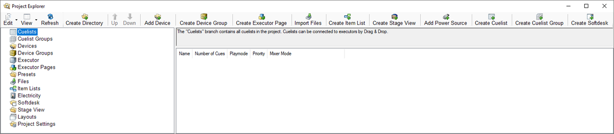 Abbildung 1:Der Projektexplorer